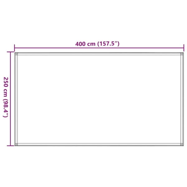 vidaXL Telttamatto vaaleanvihreä 250x400 cm HDPE