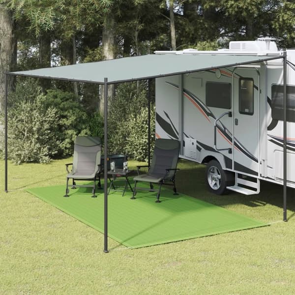 vidaXL Telttamatto vaaleanvihreä 250x400 cm HDPE