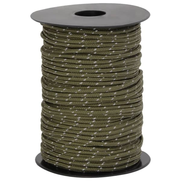 vidaXL Tältlina med reflekterande remsor och fästen 50 m 3 mm