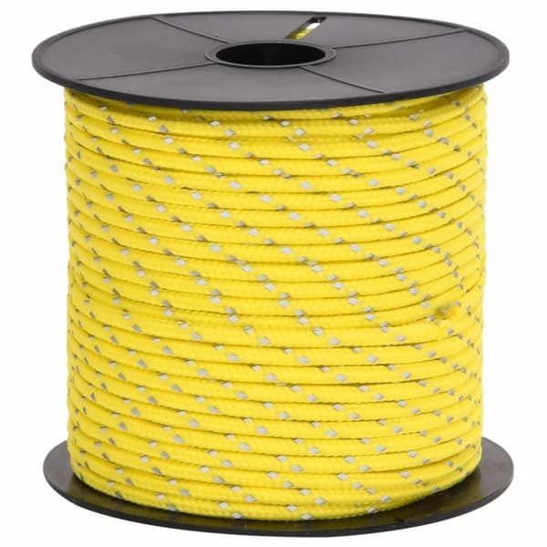 vidaXL Tältlina med reflekterande remsor och fästen 50 m 4 mm