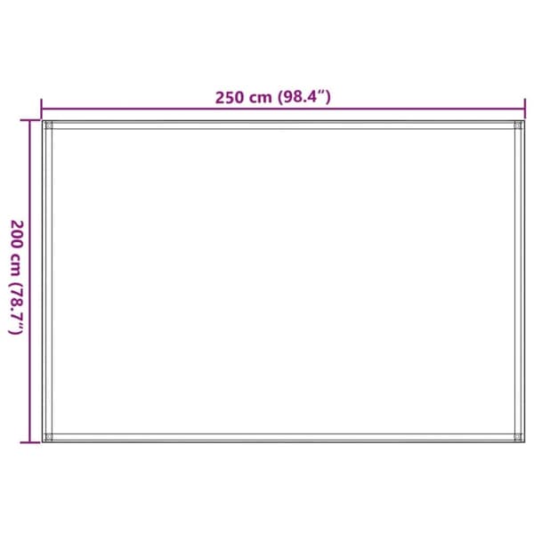 vidaXL Teltteppe beige 250x200 cm