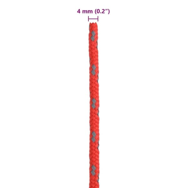 vidaXL Tältlinor med reflekterande remsor och fästen 8 st 4 m 4 mm