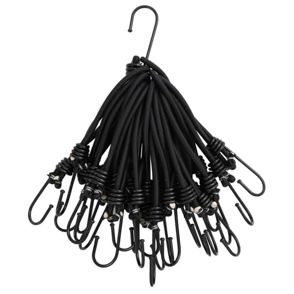 vidaXL elastiksnore med kroge 50 stk. 17 cm