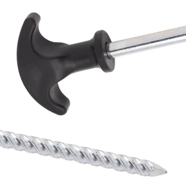 vidaXL Teltplugger 12 stk 17 cm Ø7 mm galvanisert stål