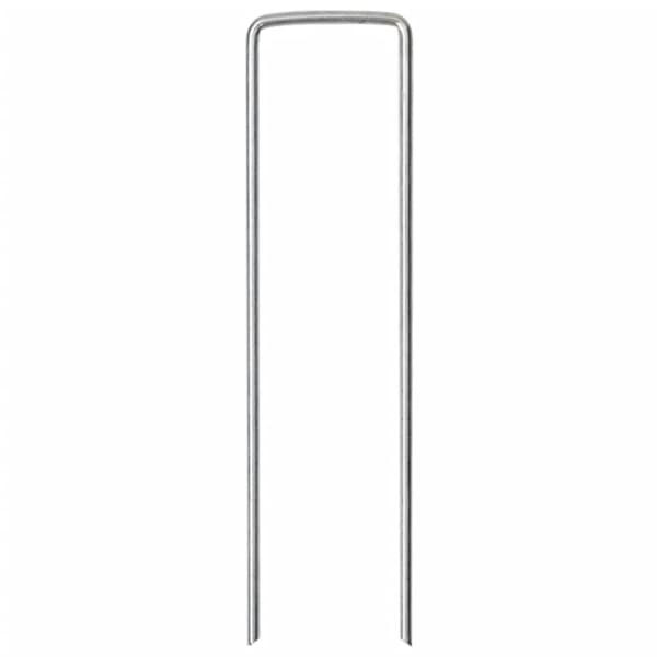 vidaXL Markpinne U-format 50 st 15x3,5 cm galvaniserat stål
