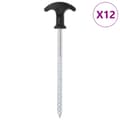 Pikkukuva 1 / 6: vidaXL Telttatapit 12 kpl 17 cm Ø7 mm galvanoitu teräs