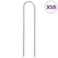 Miniatyrbilde 1 av 5: vidaXL Jordplugger U-formet 50 stk 15x3,5 cm galvanisert stål