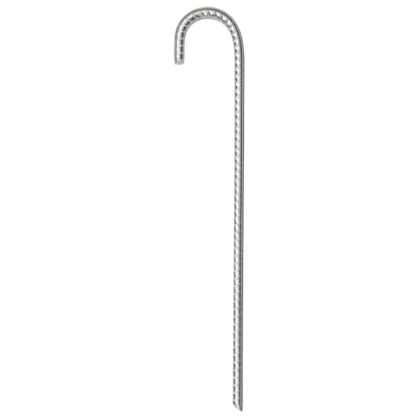 vidaXL teltpløkker 6 stk. 37 cm Ø10 mm galvaniseret stål