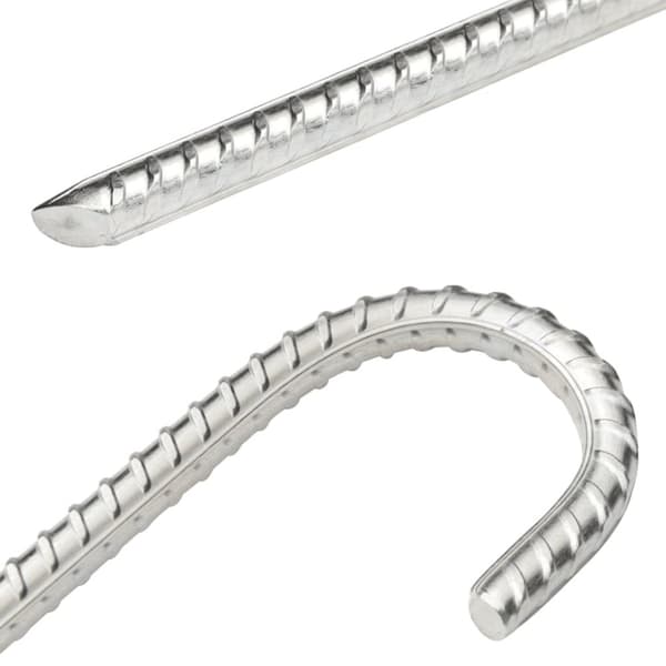 vidaXL teltpløkker 6 stk. 37 cm Ø10 mm galvaniseret stål