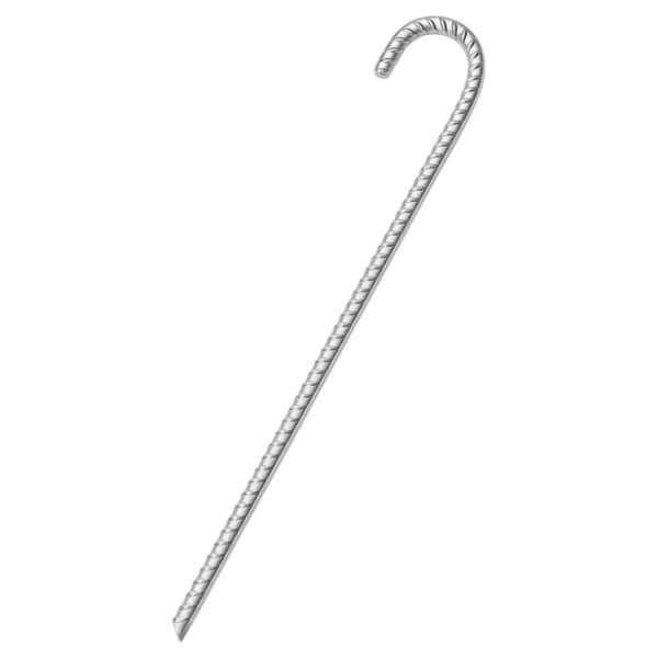 vidaXL Tältpinnar 6 st 41,5 cm Ø12 mm galvaniserat stål