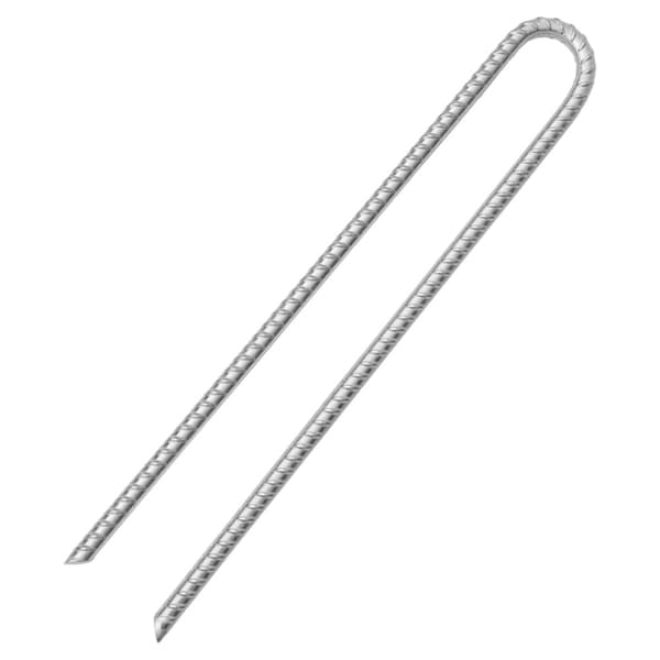 vidaXL Tältpinnar 12 st U-formade 41,5 cm Ø12 mm galvaniserat stål