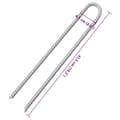 Miniatyrbillede 5 af 5: vidaXL teltpløkker 12 stk. U-facon 41,5 cm Ø12 mm galvaniseret stål