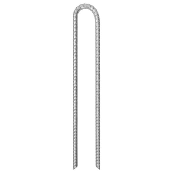 vidaXL teltpløkker 12 stk. U-facon 41,5 cm Ø12 mm galvaniseret stål