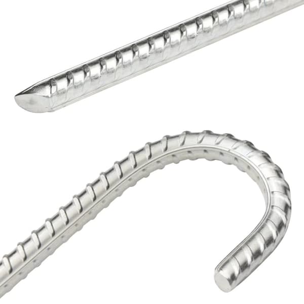 vidaXL Telttatapit 12 kpl 37 cm Ø10 mm galvanoitu teräs