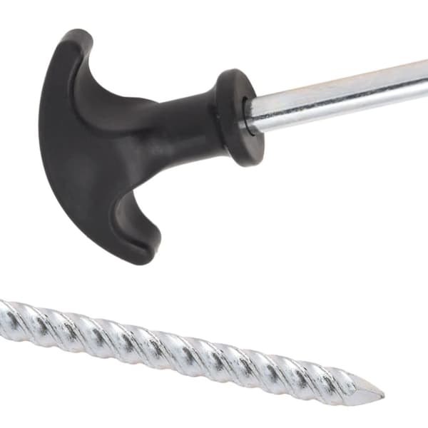 vidaXL Telttatapit 12 kpl 30 cm Ø7 mm galvanoitu teräs