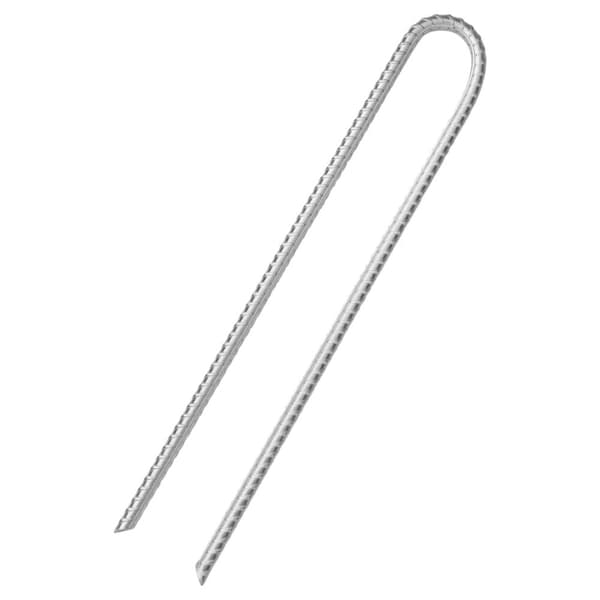 vidaXL Teltplugger 6 stk U-formet 37 cm Ø10 mm galvanisert stål
