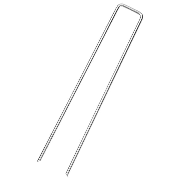 vidaXL jordpløkker 50 stk. U-facon 20x3,5 cm galvaniseret stål