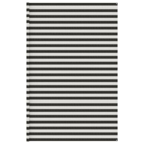 telttæppe 400x400 cm HDPE antracitgrå og hvid