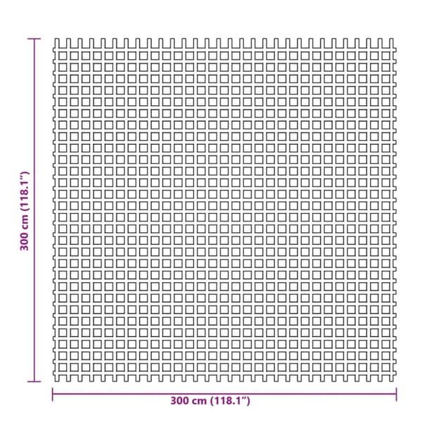 Retkeilymatto vihreä 3x3 m