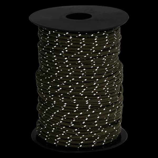 Tältlina med reflekterande remsor och fästen 50 m 3 mm
