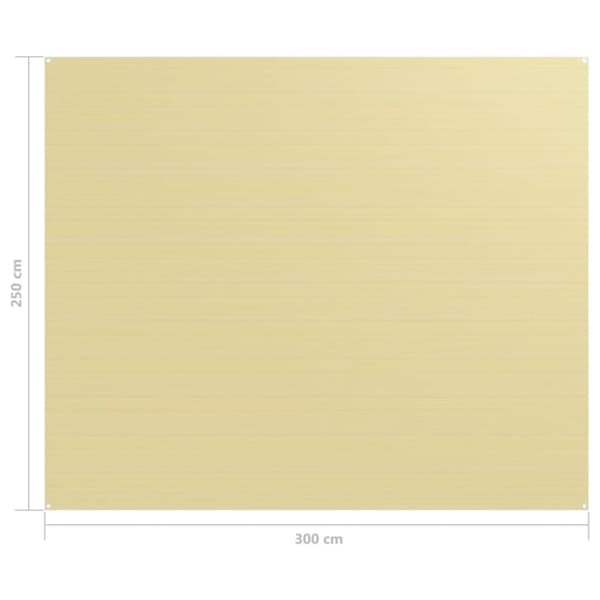telttæppe 250x300 cm beige