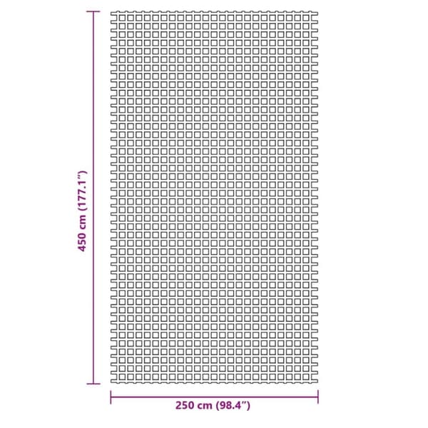 Campingmatta antracit 4,5x2,5 m