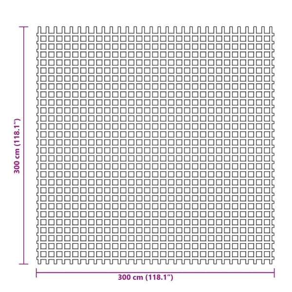 Retkeilymatto sininen 3x3 m