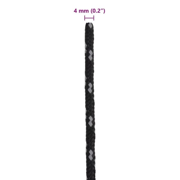 Tältlinor med reflekterande remsor och fästen 8 st 4 m 4 mm