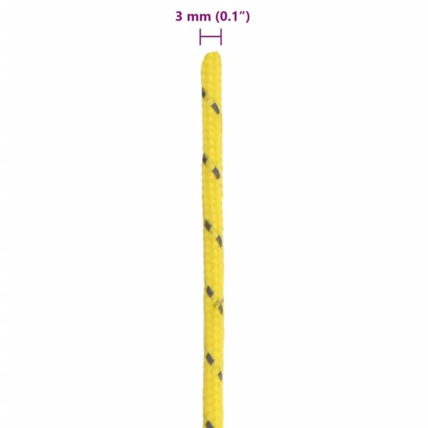 Tältlina med reflekterande remsor och fästen 50 m 3 mm