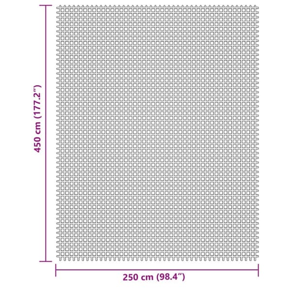 Campingmatta gräddvit 4,5x2,5 m
