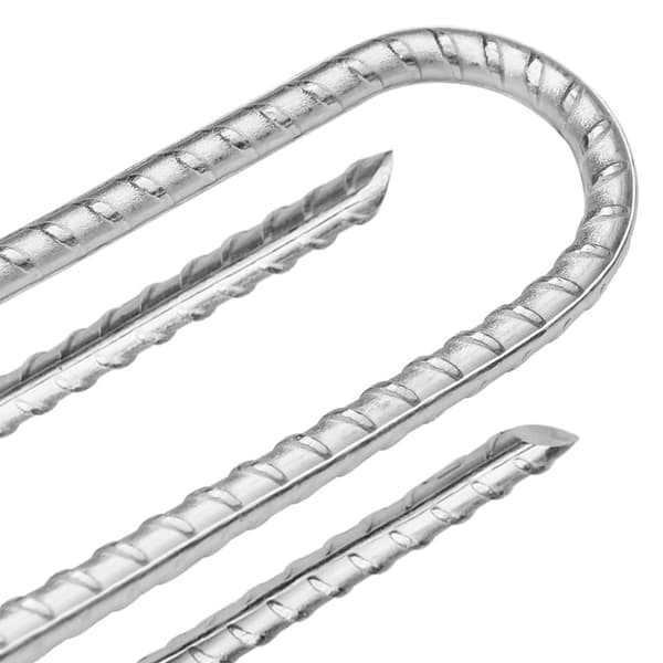 teltpløkker 12 stk. U-form 30 cm Ø7 mm galvaniseret stål