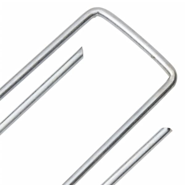 jordpløkker 50 stk. U-facon 15x3,5 cm galvaniseret stål