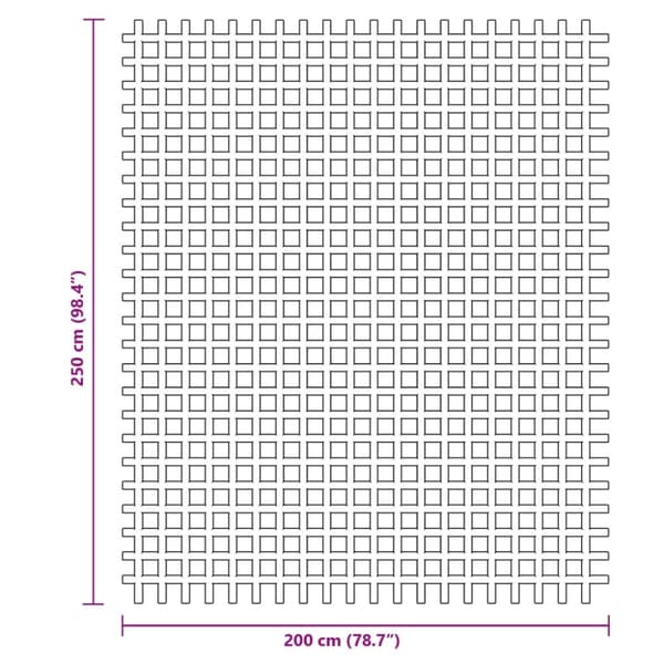 Campingmatta blå 2,5x2 m