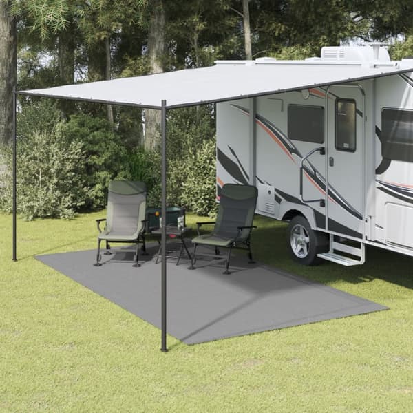 Campingmatta ljusgrå 4,5x2,5 m