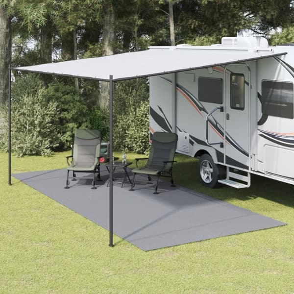 Campingmatta ljusgrå 6x2,5 m