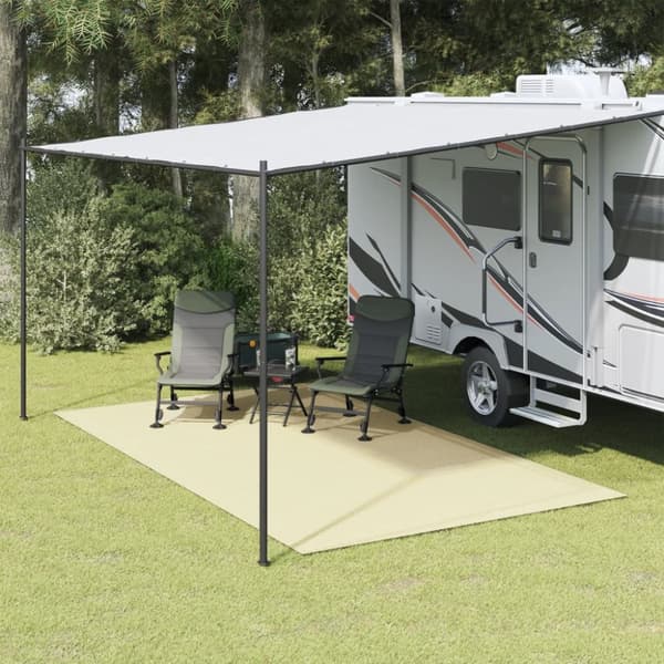 Campingmatta gräddvit 4x2,5 m