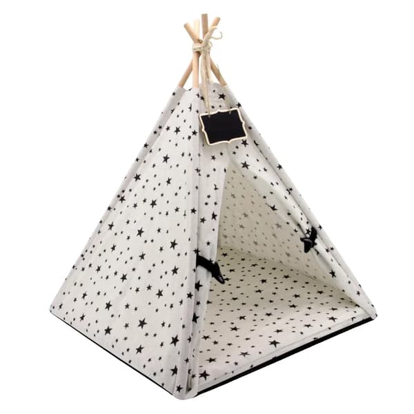 Lemmikkiteltta, kannettava muotoilu, korkealaatuiset materiaalit,VALKOINEN, 45cmX42cmX50cm