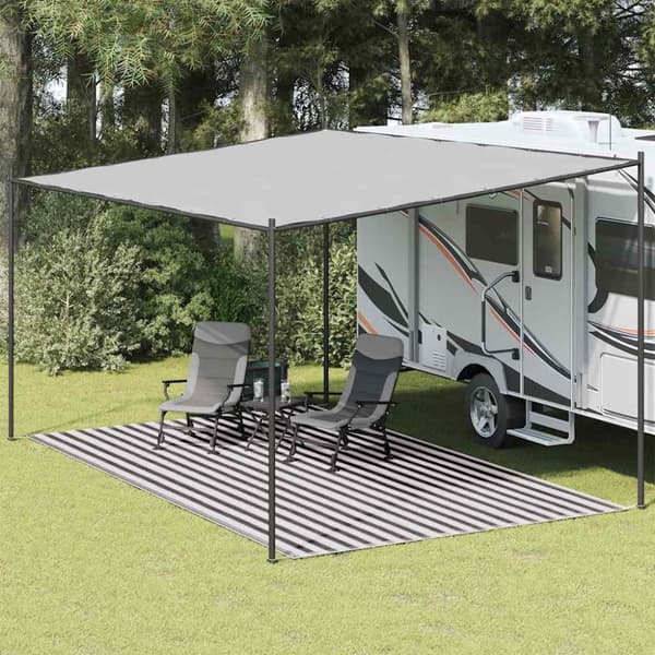 Tältmatta 300x600 cm antracit och vit