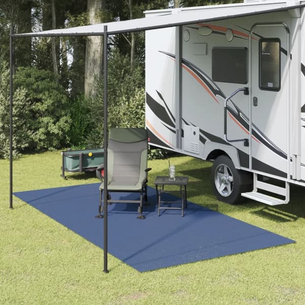 Campingmatta blå 4x2 m