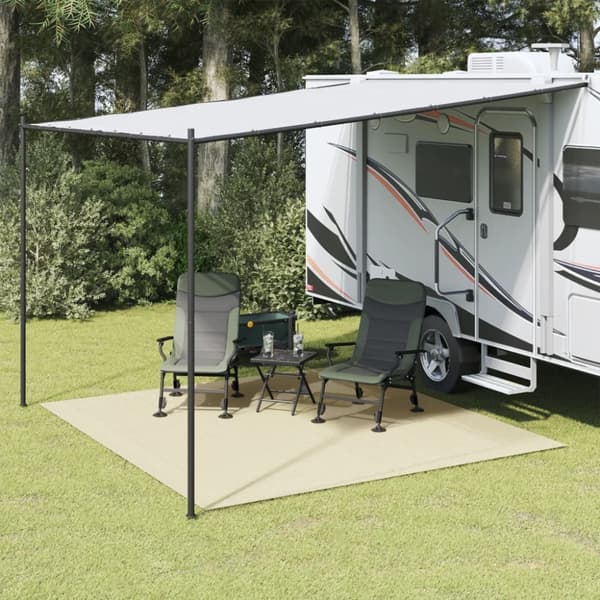 Campingmatta gräddvit 4x3 m