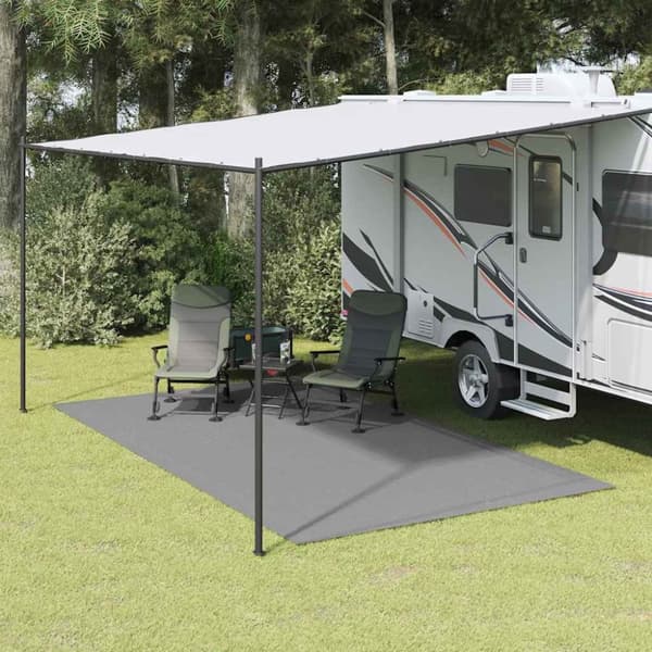 Campingmatta ljusgrå 4,5x2,5 m
