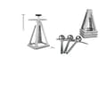 Miniatyrbillede 1 af 2: RV Stabilizer Jacks, 6000 lbs belastningsevne, højdejusterbare,4 STK