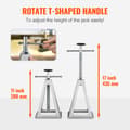 Miniatyrbillede 3 af 4: RV Stabilizer Jacks, Justerbar Højde, Robust Aluminiumkonstruktion, Letvægtsdesign