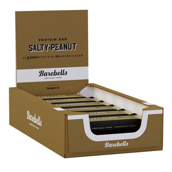 12 x Barebells Protein Bar, 55 g, Salty Peanut