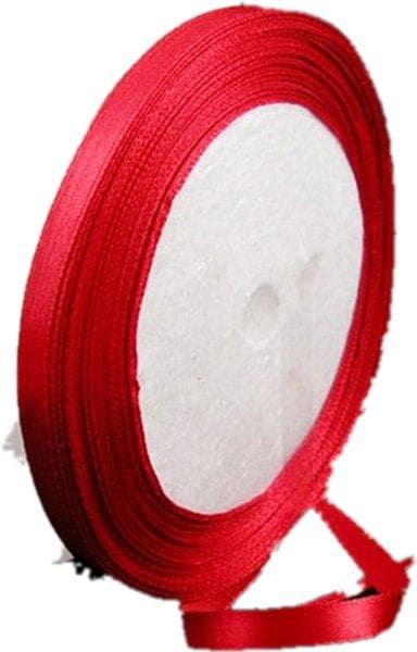 15 meter röd sidenband 10 mm