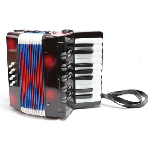 Musikinstrument - Dragspel Stor modell - Svart - NYA KLASSISKA LEKSAKAR - REF 0057