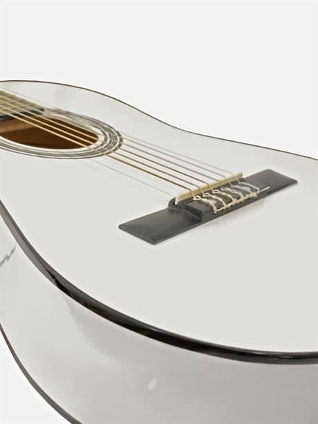 DIMAVERY AC-303 klassisk gitarr 3/4, vit