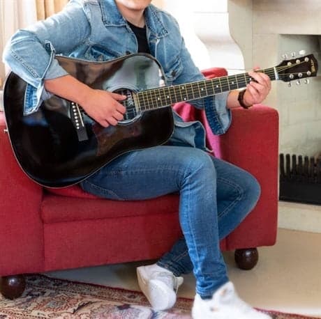 MAXMusic SoloJam Western gitarr, set, svart