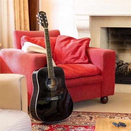 MAXMusic SoloJam Western gitarr, set, svart