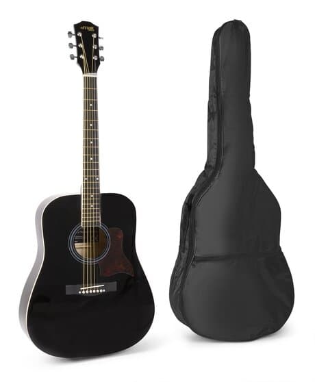 MAXMusic SoloJam Western gitarr, set, svart